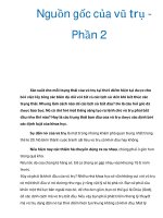 Nguồn gốc của vũ trụ Phần 2 ppt