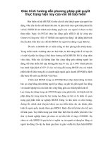 Giáo trình hướng dẫn phương pháp giải quyết thực trạng hiện nay của vấn đề bảo hiểm phần 1 ppt