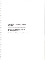 tổng công ty cổ phần vận tải dầu khí báo cáo tài chính hợp nhất được kiểm toán cho năm tài chính kết thúc ngày 31 tháng 12 năm 2013