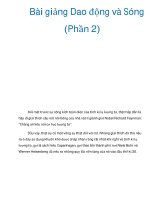 Bài giảng Dao động và Sóng (Phần 2) pptx