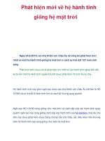 Phát hiện mới về hệ hành tinh giống hệ mặt trời docx