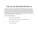 Cách cứu máy tính khi làm đổ nước vào