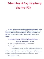 E-learning và ứng dụng trong dạy học (P2) ppt