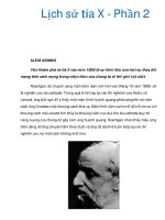 Lịch sử tia X - Phần 2 doc