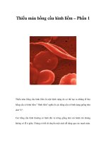 Thiếu máu hồng cầu hình liềm – Phần 1 ppsx