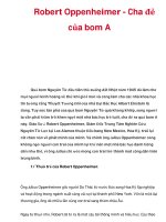 Robert Oppenheimer - Cha đẻ của bom A docx