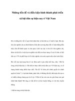Những tiền đề và điều kiện hình thành phát triển xã hội dân sự hiện nay ở Việt Nam pdf