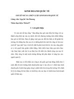 CHUYÊN ĐỀ 10: CHIẾN LƯỢC KINH DOANH QUỐC TẾ ppt