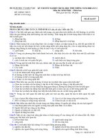 KỲ THI TỐT NGHIỆP TRUNG HỌC PHỔ THÔNG NĂM 2008 Môn thi: SINH HỌC, mã đề 837 ppsx