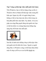 Top 7 công cụ biên tập video miễn phí trên Linux ppsx