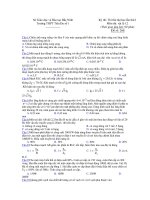 Kỳ thi thử đại học lần thứ I Môn thi: vật lý 12 - Đề số: 266 doc
