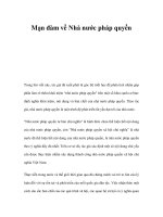 Mạn đàm về Nhà nước pháp quyền doc