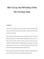 Điều Trị Ung Thư Phổi Không Tế Bào Nhỏ Giai Đoạn Muộn pptx