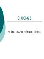 Chương 3: Phương pháp nghiên cứu mô học ppt
