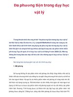 Đa phương tiện trong dạy học vật lý ppsx