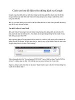 Cách sao lưu dữ liệu trên những dịch vụ Google pot