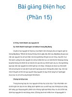 Bài giảng Điện học (Phần 15) pot
