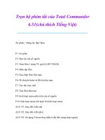 Thủ thuật sử dụng máy tính: Trọn bộ phím tắt của Total Commander 6.51(chú thích Tiếng Việt) docx