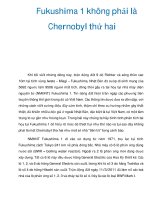 Fukushima 1 không phải là Chernobyl thứ hai pps