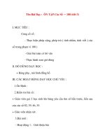 Giáo án lớp 1 môn Toán: Tên Bài Dạy : ÔN TẬP Các Số từ 1 đến 100 (tiêt 3) pptx