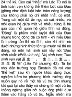 TƯ DUY PHƯƠNG ĐÔNG NHÌN DƯỚI ÁNH SÁNG HỌC THUYẾT EINSTEIN Tác giả: Nguyễn Huệ Chi Phần 5 ppt