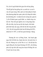 Các yếu tố quyết định thời gian tồn trữ hạt giống docx