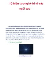 10 hiện tượng kỳ bí về các ngôi sao ppt