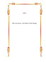 Báo cáo tin học : Giới thiệu về Part Design pps