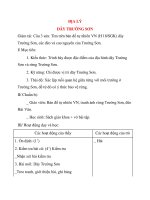 Giáo án lớp 4: ĐỊA LÝ DÃY TRƯỜNG SƠN ppsx