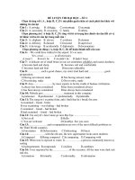 ĐỀ LUYỆN THI ĐẠI HỌC – SỐ 1 doc