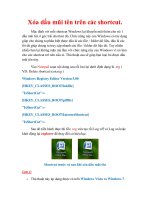 Thủ thuật Windows XP: Xóa dấu mũi tên trên các shortcut.Mặc định với mỗi shortcut Windows lại khuyến ppsx