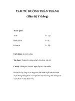 TAM TỬ DƯỠNG THÂN THANG (Hàn thị Y thông) pot