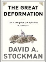 david stockman great deformation  the corruption of capitalism in america the