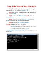 Thủ thuật Windows XP: Ghép nhiều file nhạc bằng dòng lệnh potx