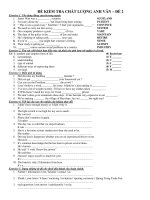 ĐỀ KIỂM TRA CHẤT LƯỢNG ANH VĂN – ĐỀ 2 pdf