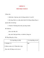 Giáo án lớp 4: CHÍNH TẢ PHÂN BIỆT NH/D/GI pps