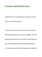 A house I would like to live in pptx