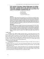 Báo cáo nghiên cứu khoa học: 