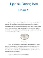 Lịch sử Quang học Phần 1 potx