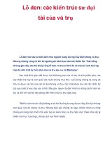 Lỗ đen: các kiến trúc sư đại tài của vũ trụ docx