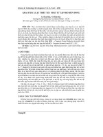 Báo cáo nghiên cứu khoa học: 