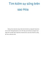 Tìm kiếm sự sống trên sao Hỏa doc