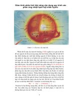 Giáo trình phân tích khả năng vận dụng quy trình các phản ứng nhiệt hạch hạt nhân hydro p1 ppt