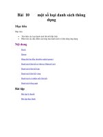 Cấu trúc dữ liệu và giải thuật I - Bài 10 pptx