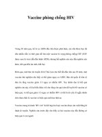 Vaccine phòng chống HIV pptx