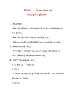 Giáo án lớp 1 môn Thủ Công: Bài dạy :Các quy ước cơ bảnvề gấp giấy và gấp hình. doc