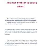 Phát hiện 140 hành tinh giống trái đất pptx