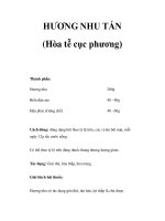 HƯƠNG NHU TÁN (Hòa tễ cục phương) pps