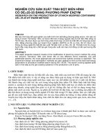 Báo cáo nghiên cứu khoa học: 