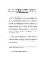 Giáo trình hướng dẫn những ảnh hưởng của chính sách kinh tế đối với sự phát triển cơ cấu kinh tế như hiện nay phần 1 ppsx